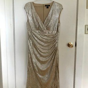 Shimmery Champaign Gold Ralph Lauren Dress